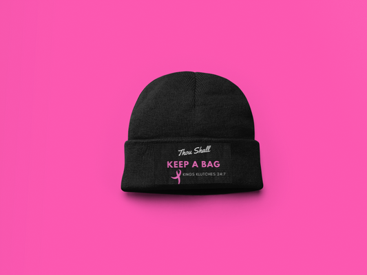 "Keep a Bag" Beanie Breast Cancer edition