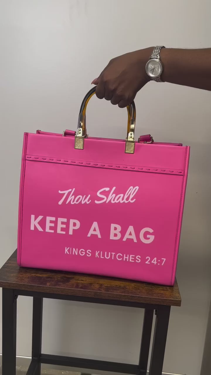 Thou Shall Keep A Bag Tote – Kings Klutches