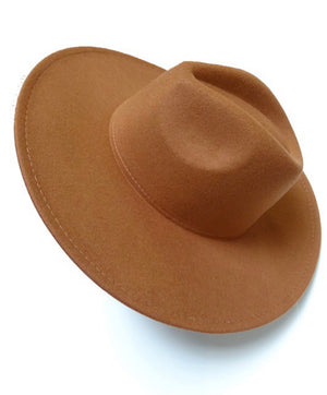 Solid Wide Brim Fedora