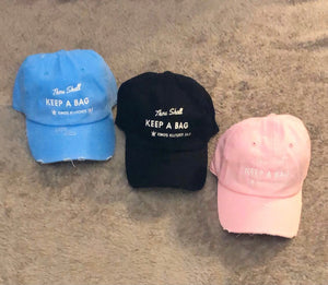 "Keep A Bag" Distressed Cap